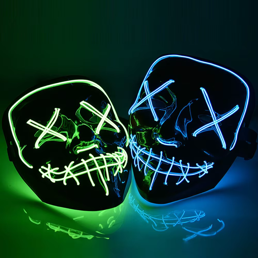 Mascara LED Purga Halloween  · HorrorGlow