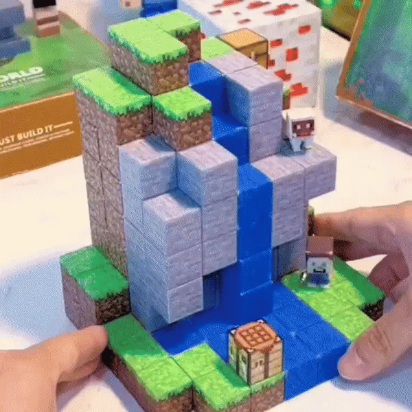 Set de Cubos Magneticos 75 pcs · Magnicraft Blocks