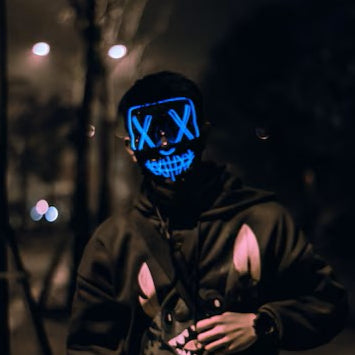 Mascara LED Purga Halloween  · HorrorGlow